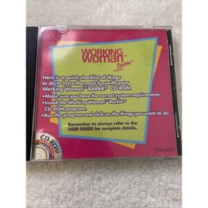 Mattel Barbie Working Woman CD-ROM PC Game WIn 95 / 98 Mac 1996‎
